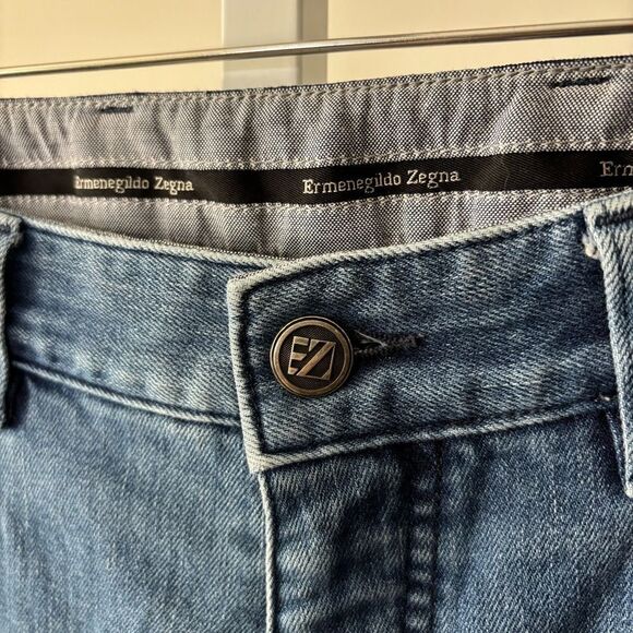ERMENEGILDO ZEGNA Classic Blue Denim Jeans for Men size 32x31 timeless denim - Picture 2 of 8